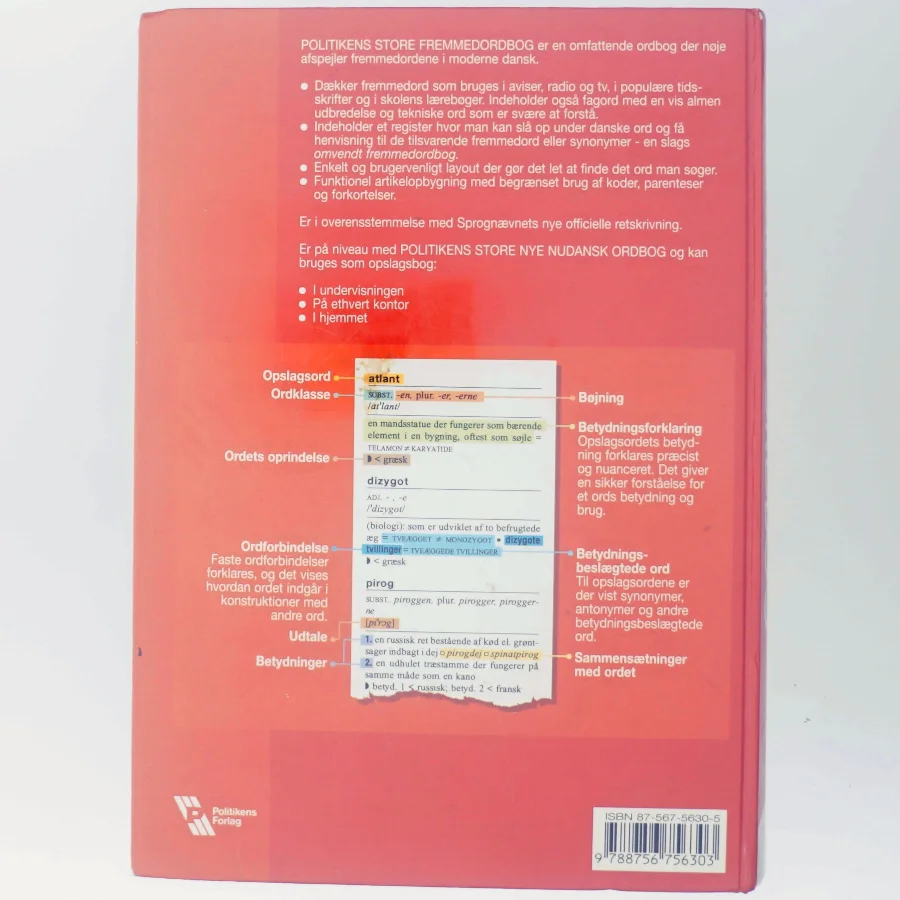 Politikens store fremmedordbog af Hanne Steen (Bog)