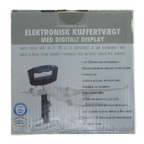 Elektronisk kuffertvægt med digitalt display fra Hans Control