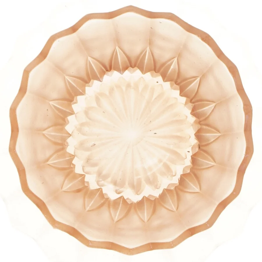 Dekorativ glasskål (str. Ø 16 cm)