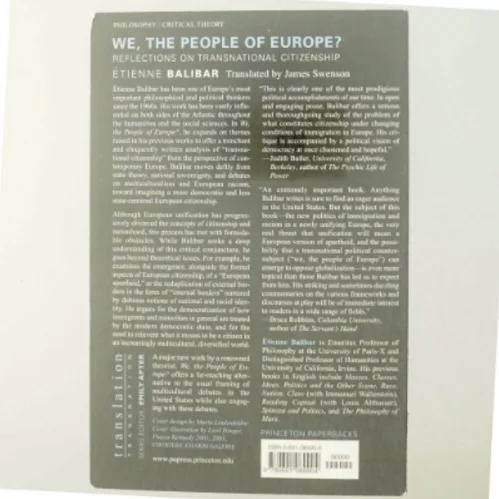 We, the people of Europe? : Reflections on transnational citizenship af Étienne Balibar (Bog)