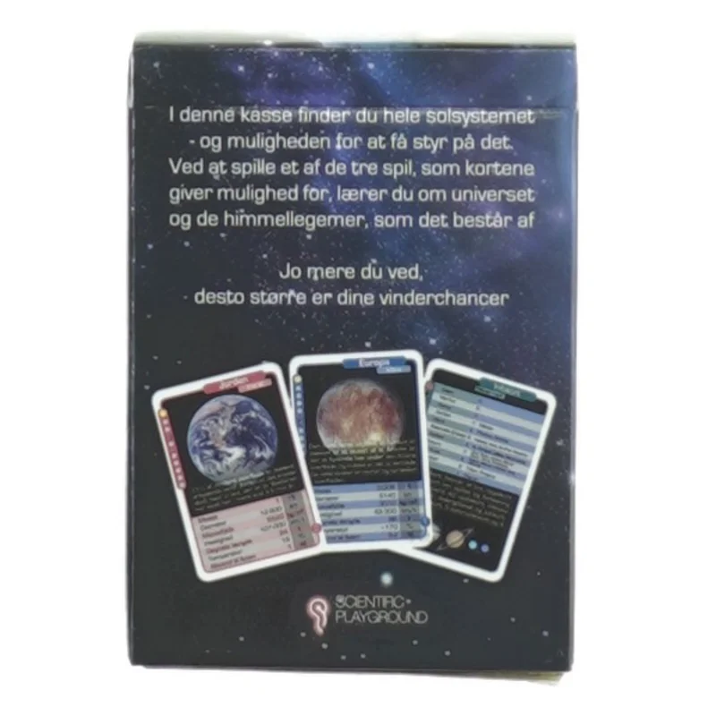 Planet kort fra Scientific Playground (str. Tx 7 cm)