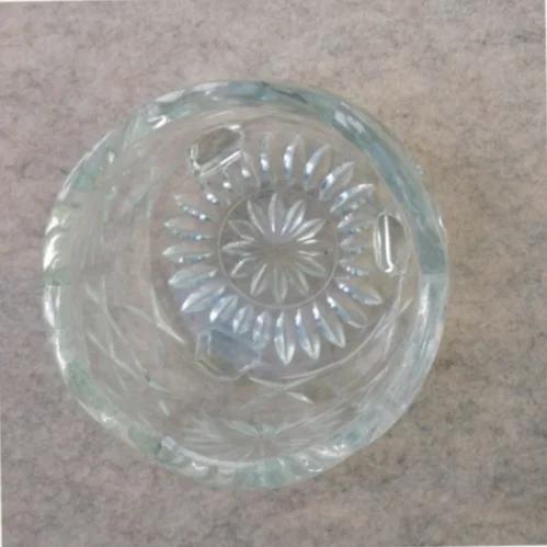 Krystal skål (str. 12 x 7 cm)