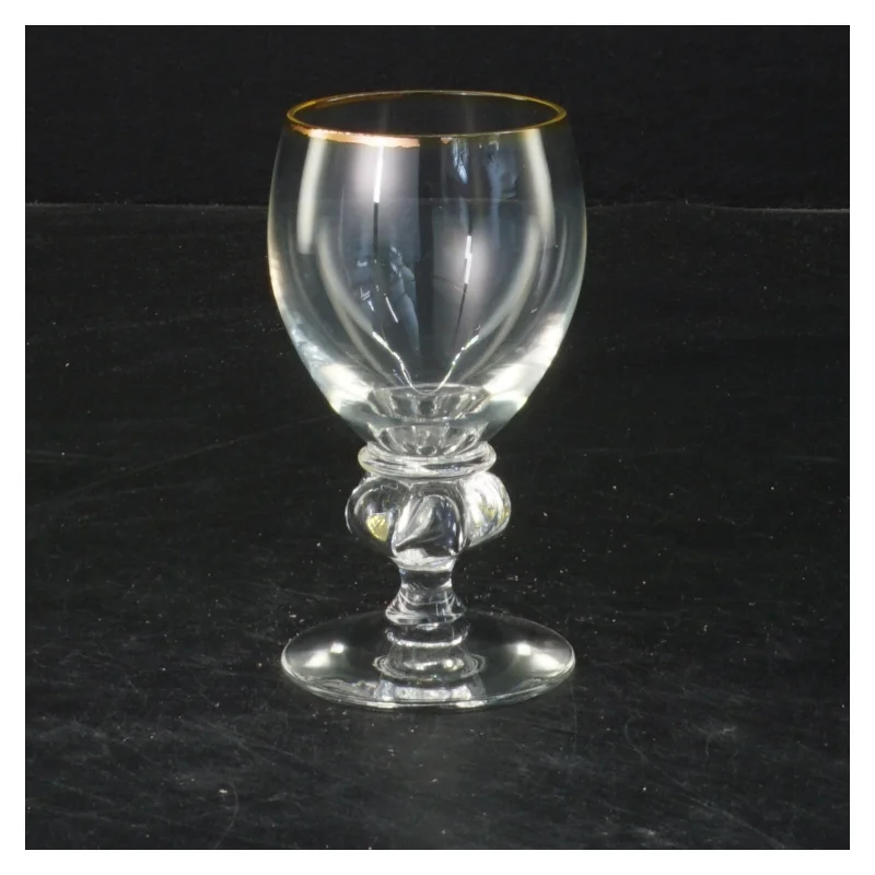 Glas med guldkanter (str. 10x5 cm)