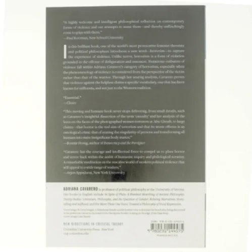 Horrorism af Adriana Cavarero (Bog)