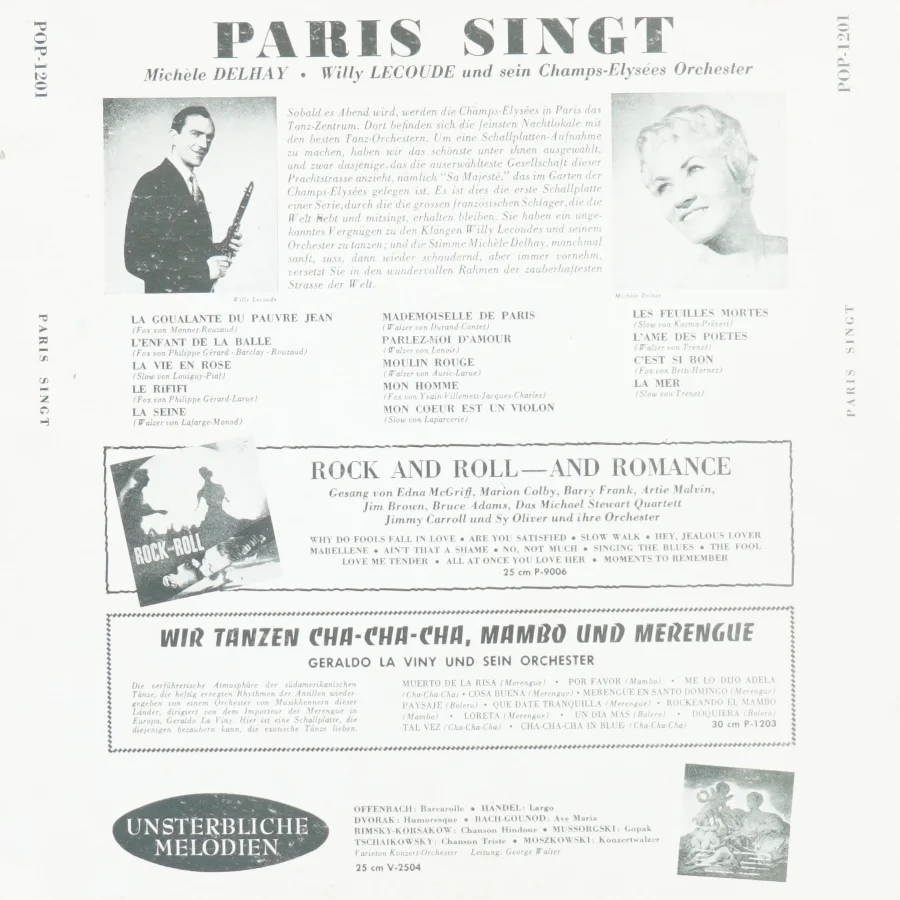 Michèle Delhay - Paris singt Vinyl LP