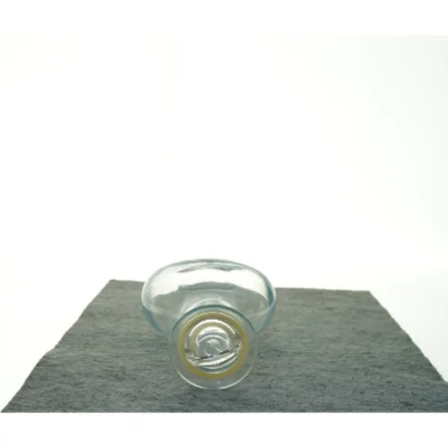 Gennemsigtig glasvase (str. 25 x 9 x 16 cm)