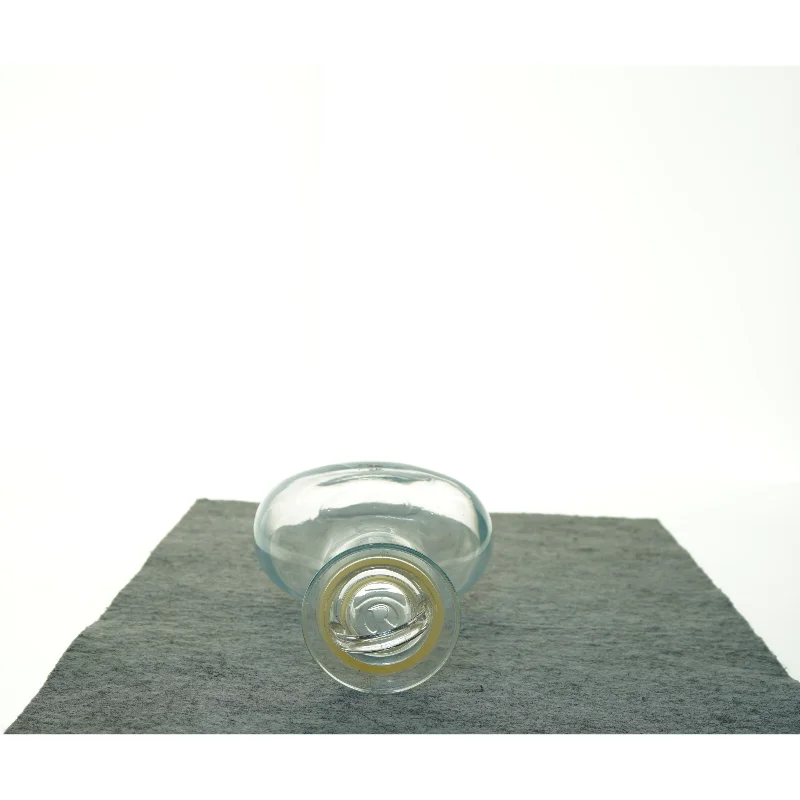 Gennemsigtig glasvase (str. 25 x 9 x 16 cm)