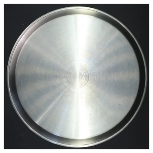 Rundt stål serveringsfad (str. Ø 26x1 cm)