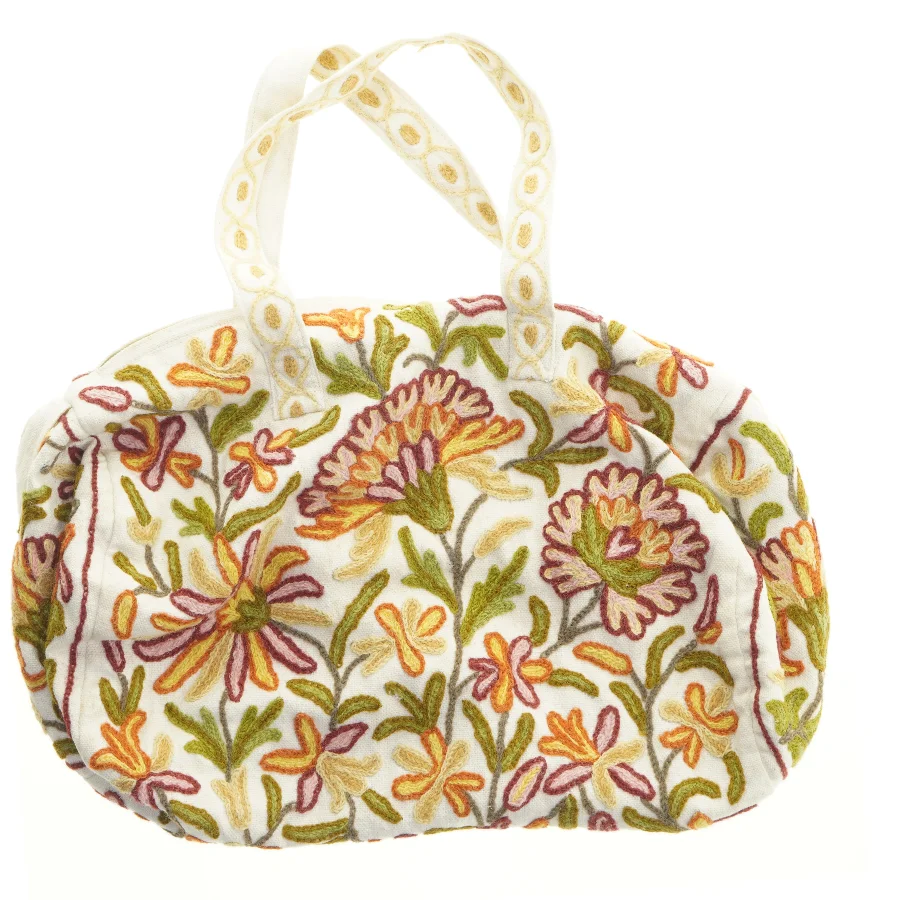 Broderet stof taske (str. 52x35 cm)