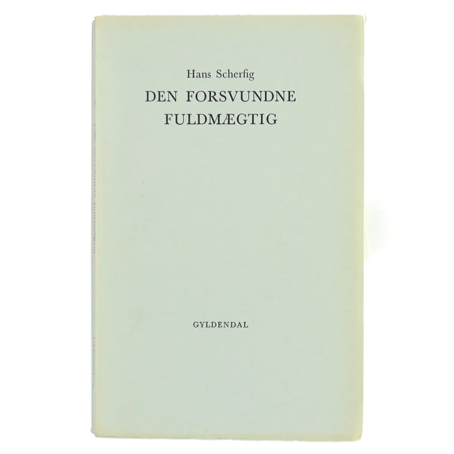 Den forsvundne fuldmægtig af Hans Scherfig (Bog)