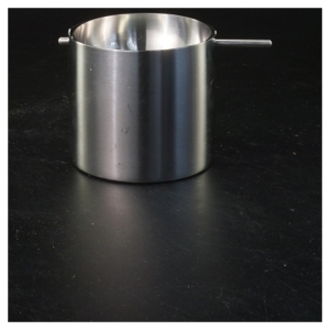 Askebæger af rustfrit stål (str. Ø 7,5x7,5 cm)