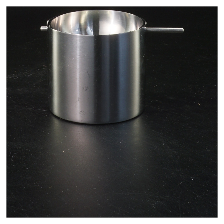 Askebæger af rustfrit stål (str. Ø 7,5x7,5 cm)