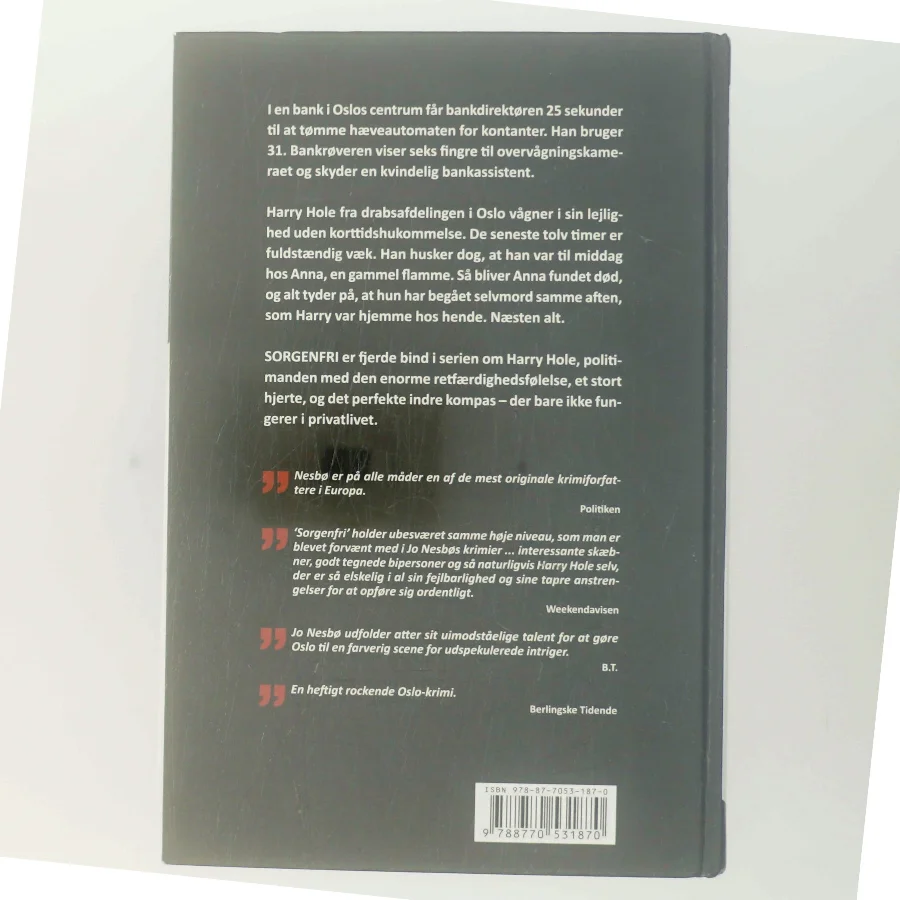 Sorgenfri af Jo Nesbø (Bog)