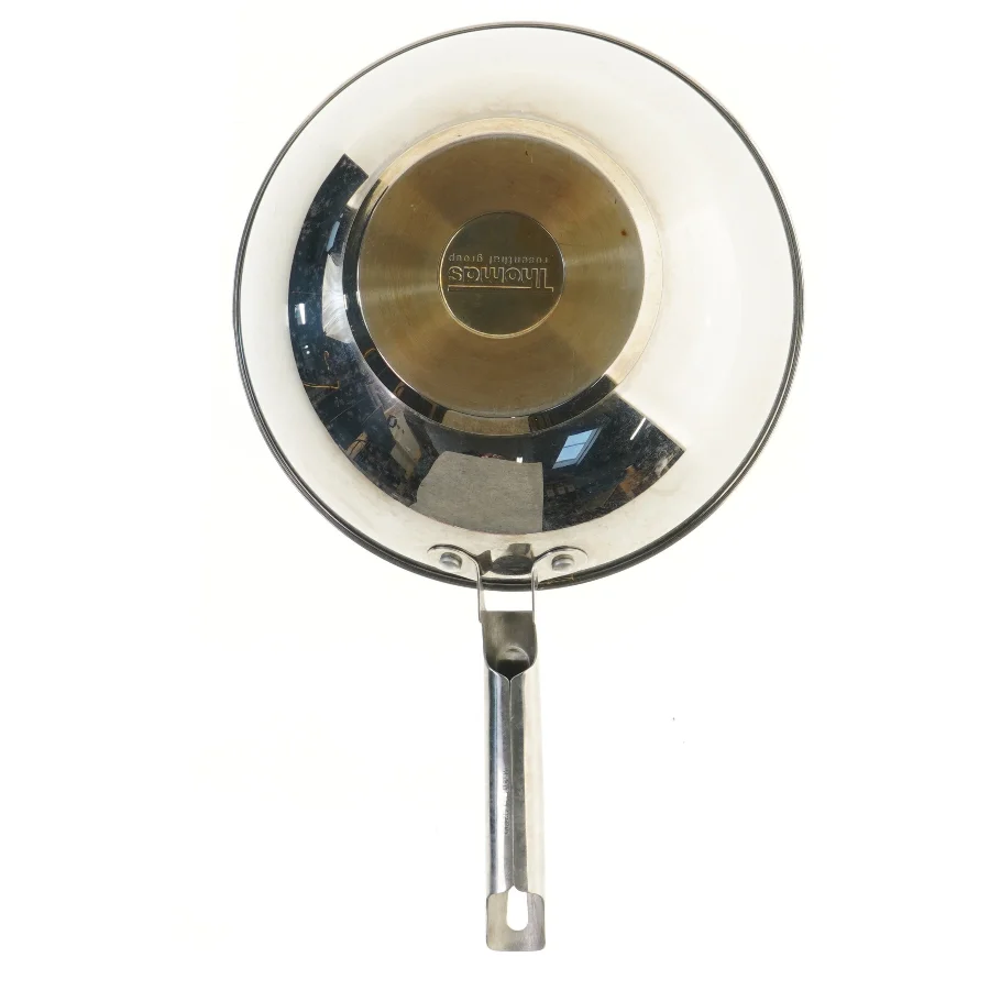 Wokpande med glaslåg fra Thomas (str. Ø 29 cm)