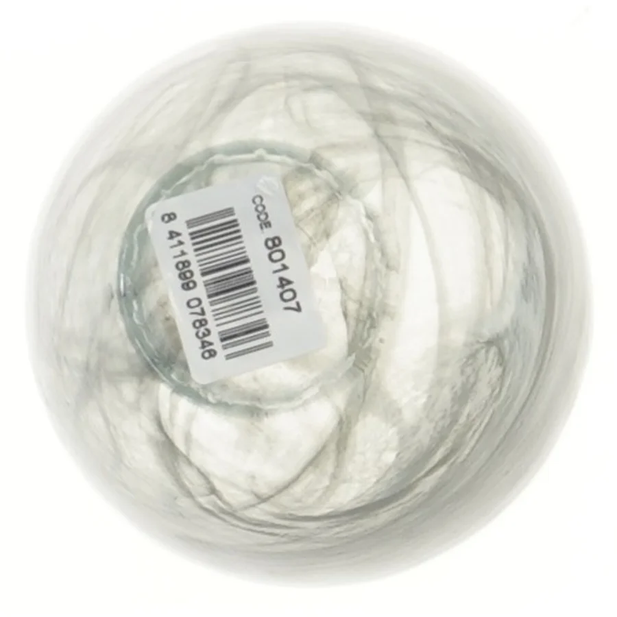 Glasvase med swirl-mønster (str. Ø 10 cm)