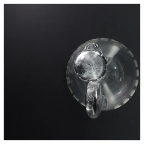 Glashane kande (str. 24 cm uden låg. 15 cm i diameter)