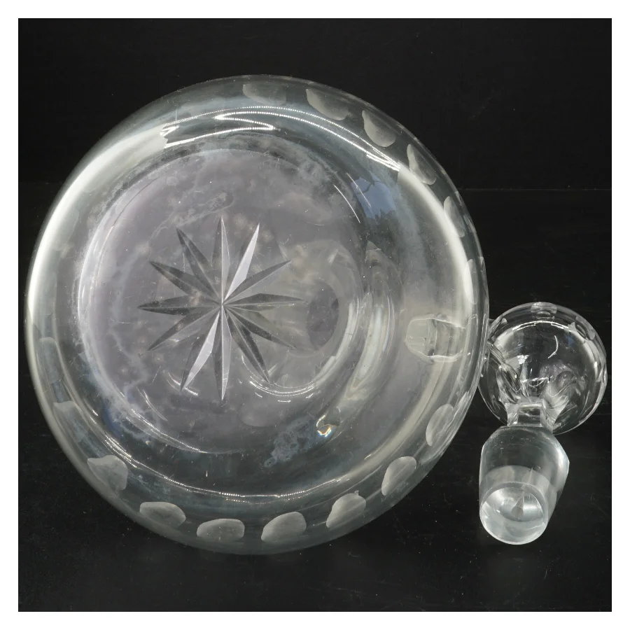 Glashane kande (str. 24 cm uden låg. 15 cm i diameter)