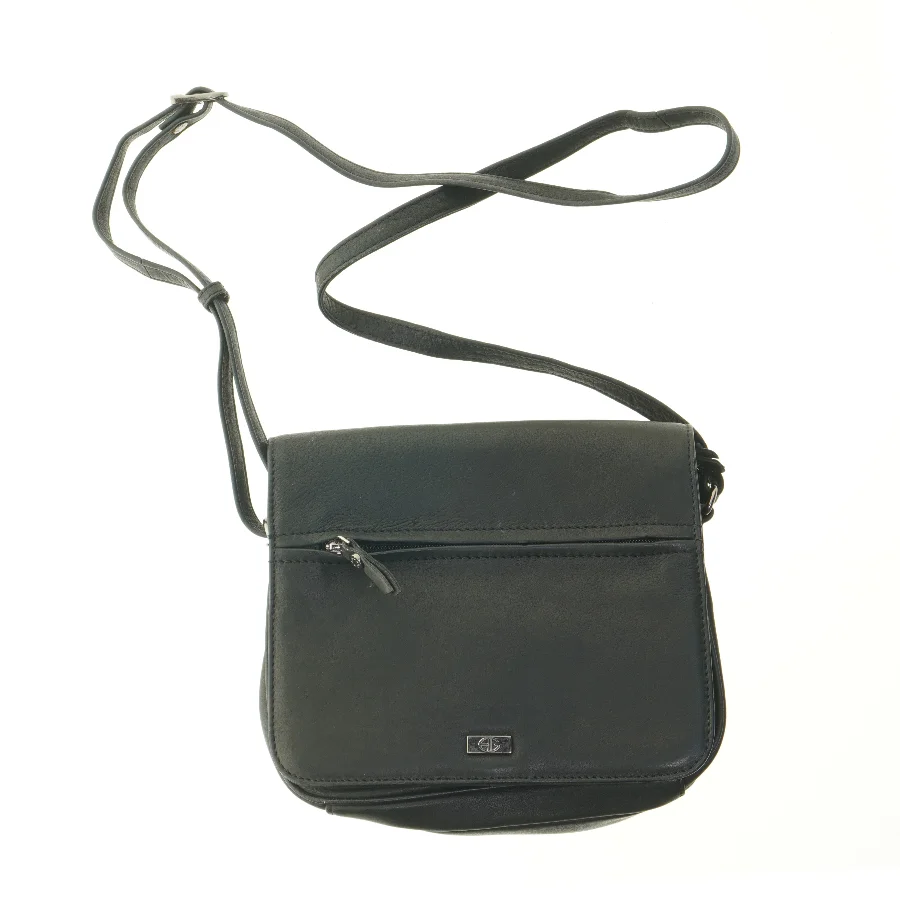 Sort skuldertaske (str. 26x24 cm)