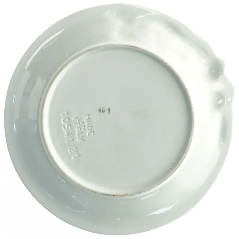 Dekorativ keramiktallerken med jordbær (str. Diameter 21 cm)