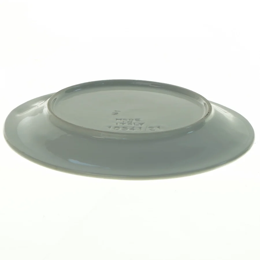 Dekorativ keramiktallerken med jordbær (str. Diameter 21 cm)