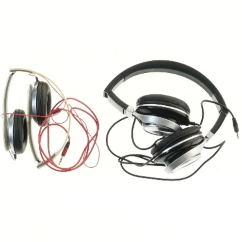 To sæt hovedtelefoner med ledninger (str. Ø 16 og 19 cm)