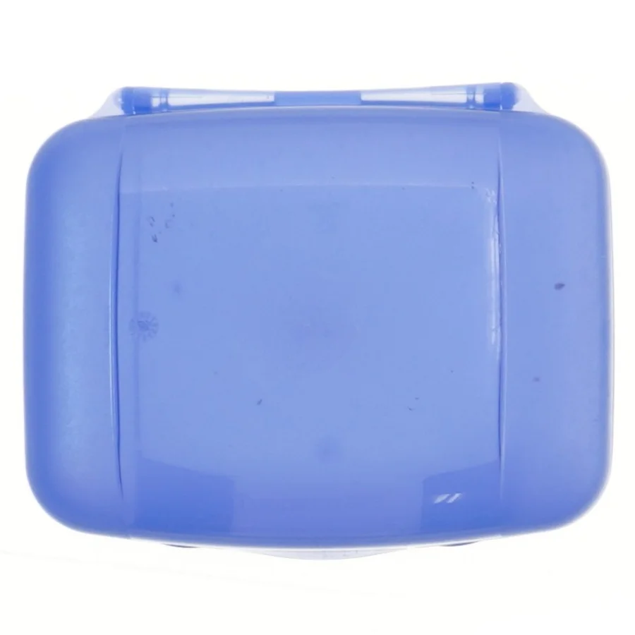 Blå madkasse fra Tupperware (str. 13x16x5 cm)