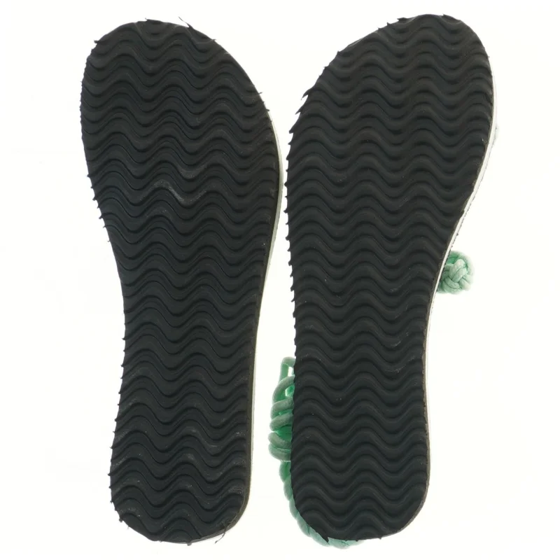 Grønne sandaler med flettet design (str. 25 cm)