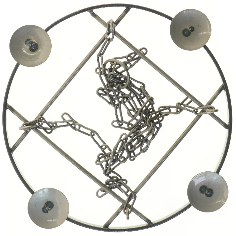 Ophæng til stearinlys med kæde (str. Ø 40 cm)
