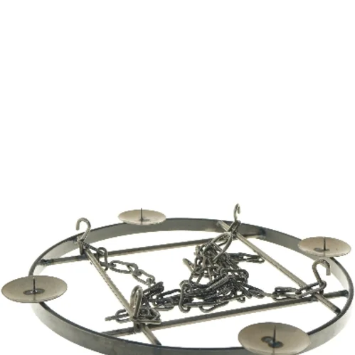 Ophæng til stearinlys med kæde (str. Ø 40 cm)