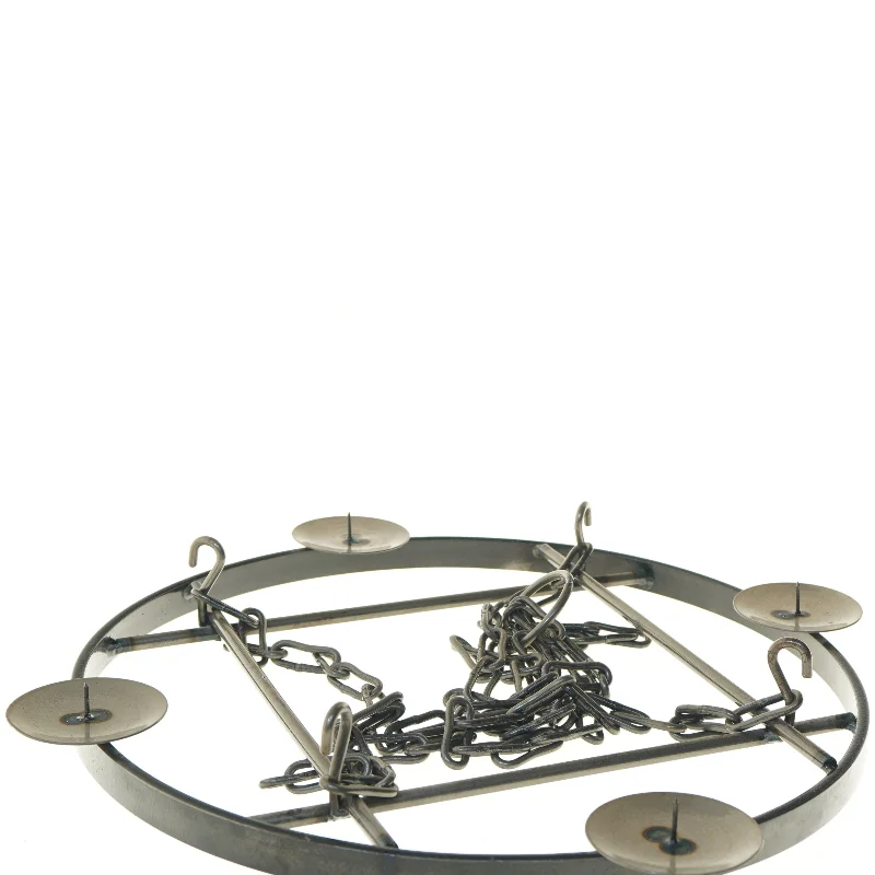 Ophæng til stearinlys med kæde (str. Ø 40 cm)