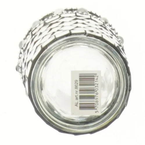 Dekorativ lysestage med spejldesign (str. 8,5 cm)