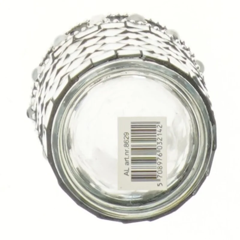 Dekorativ lysestage med spejldesign (str. 8,5 cm)