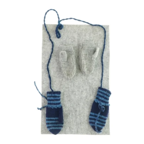 Baby vanter i blå og grå (str. baby)