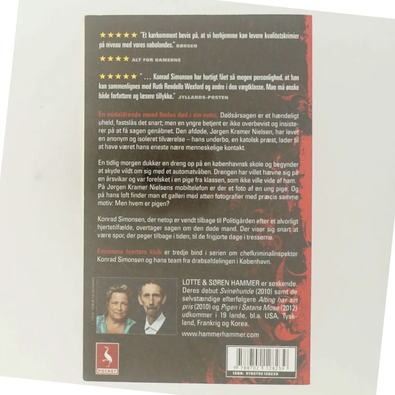 Ensomme hjerters klub : krimi af Lotte Hammer (Bog)