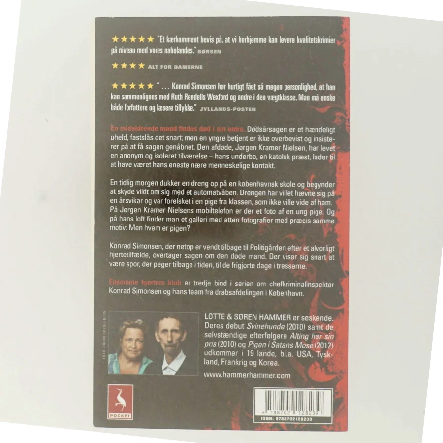 Ensomme hjerters klub : krimi af Lotte Hammer (Bog)