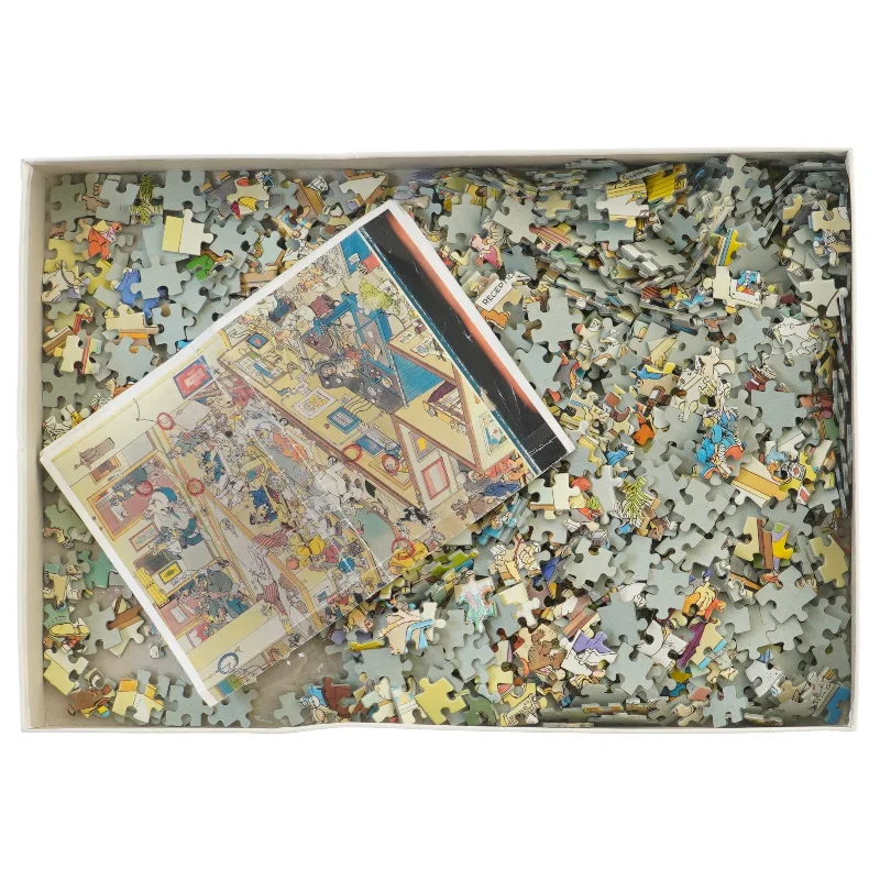 1000-brikkers puslespil. Jan van Haasteren 