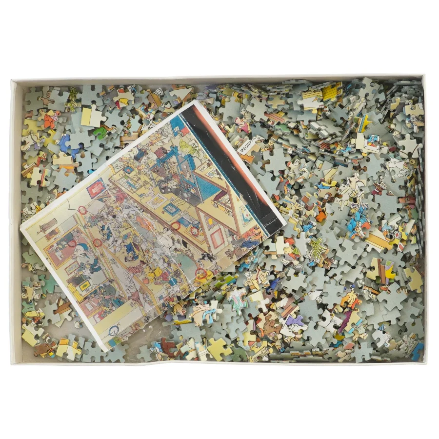 1000-brikkers puslespil. Jan van Haasteren 