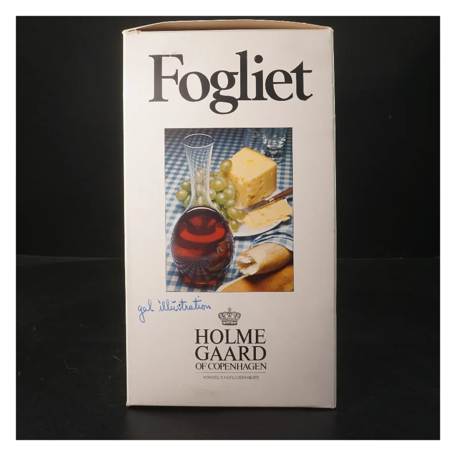 Holmegaard Fogliet karaffel fra Holmegaard (str. 26 cm)