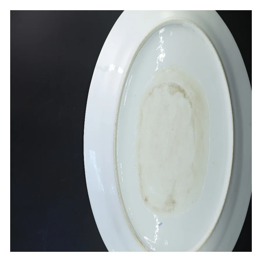 Stort hvidt serveringsfad (str. 41x55 cm)