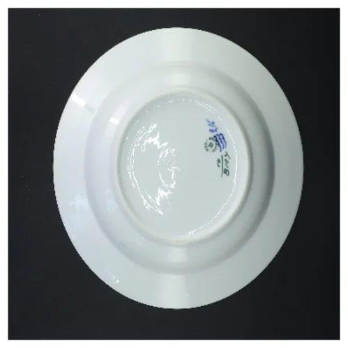 Porcelæn tallerkener med blå blomst 4 stk fra Royal Copenhagen (str. Ø 25,5 cm, 4 styk cm)