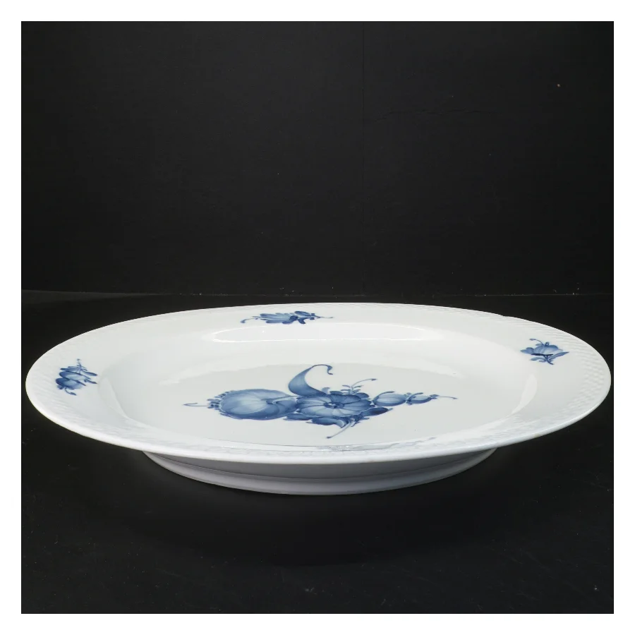  Blå blomst fad fra Royal Copenhagen (str. Ø 36 cm)