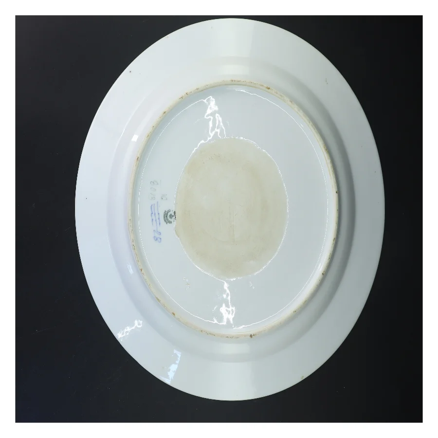  Blå blomst fad fra Royal Copenhagen (str. Ø 36 cm)