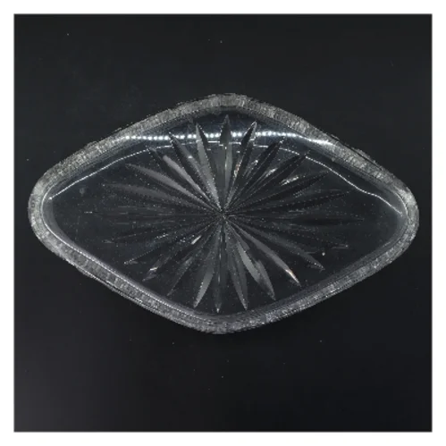 Dekorativ glasfad (str. 33,5x21,5 cm)