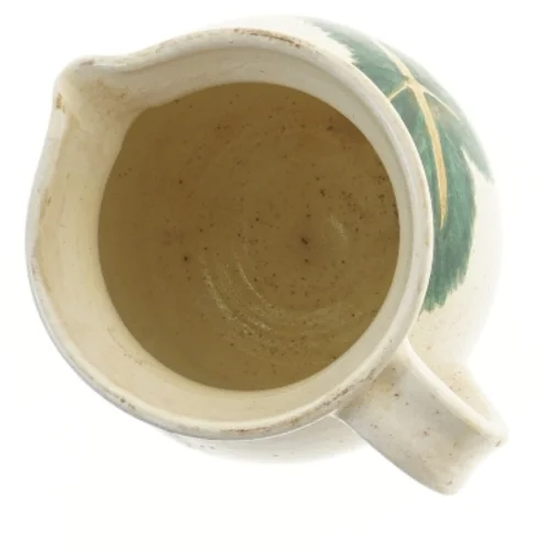 Dekorativ kande med bladmønster (str. 13,5x16 cm) fra Munk Holte