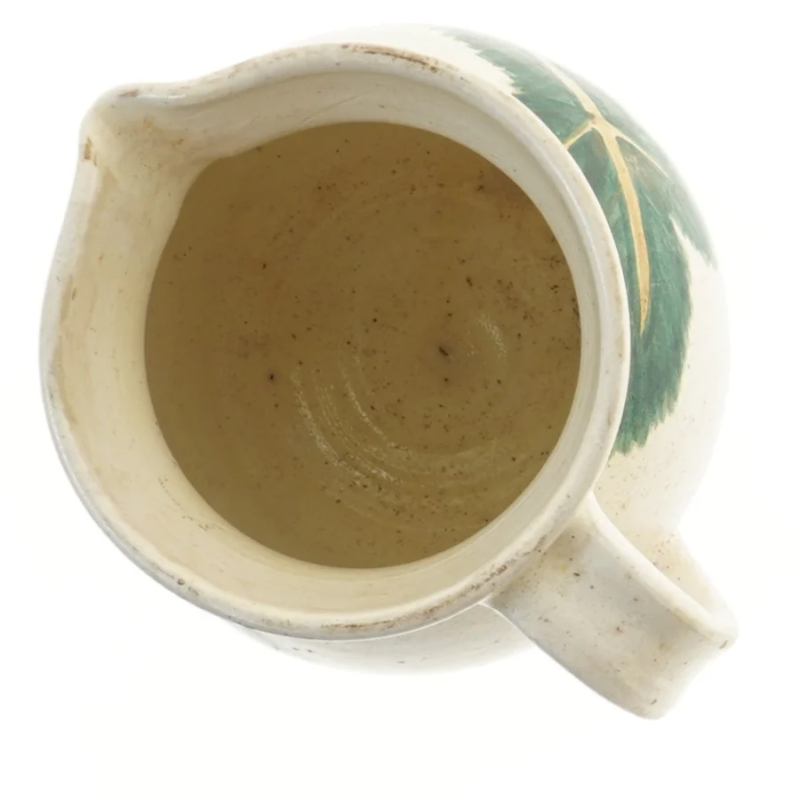 Dekorativ kande med bladmønster (str. 13,5x16 cm) fra Munk Holte