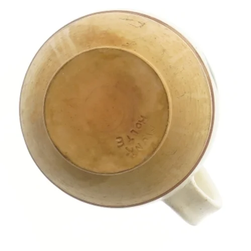 Dekorativ kande med bladmønster (str. 13,5x16 cm) fra Munk Holte