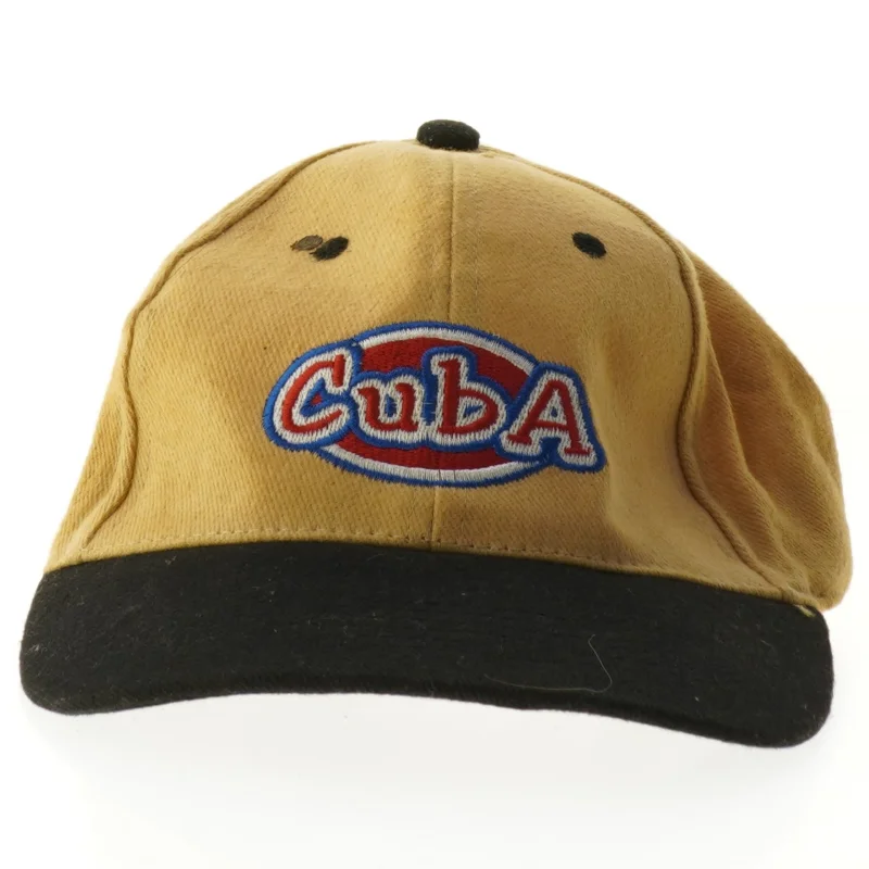 Baseballkasket med Cuba broderi (str. Ø. 21 cm)