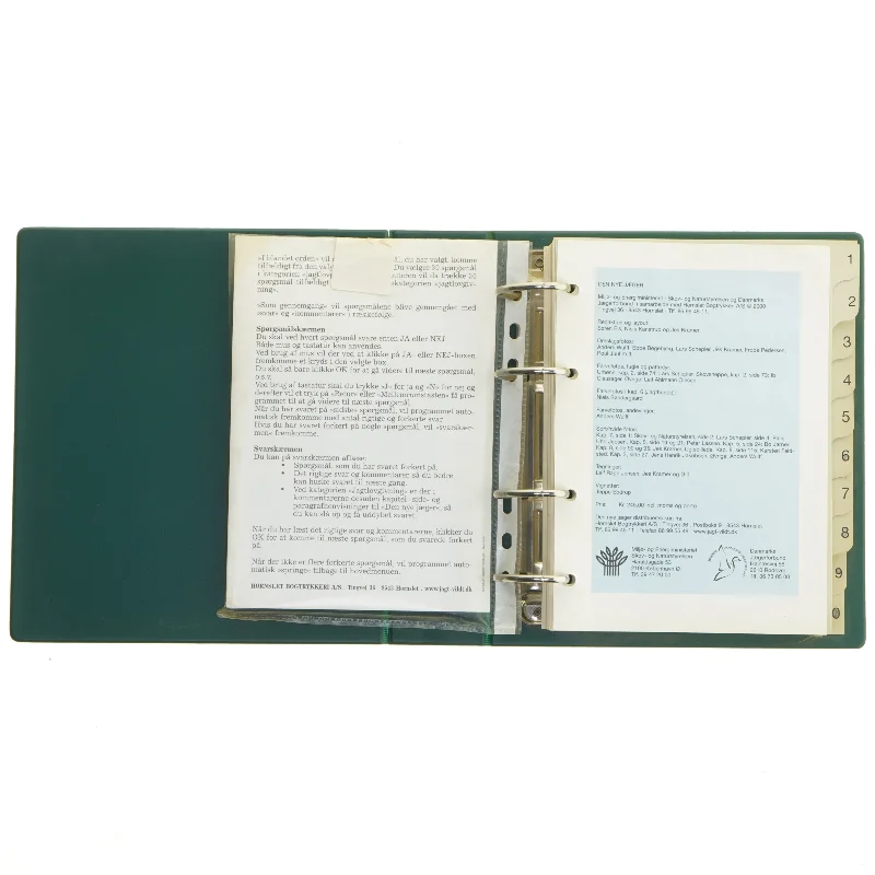 Ringbind med jagtinformation