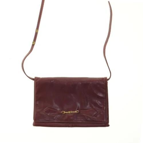 Læder skuldertaske (str. 27,5x19 cm)