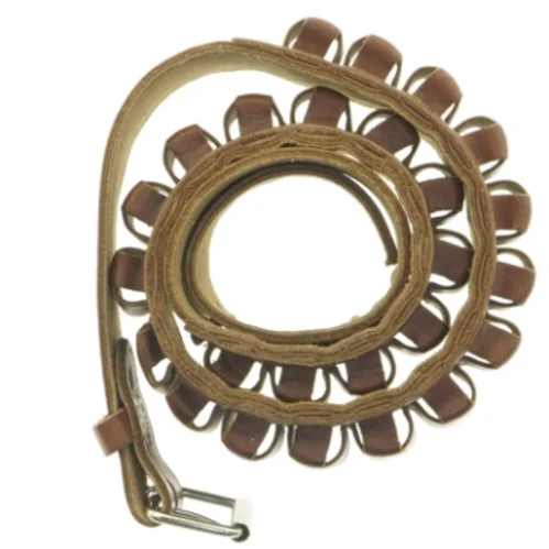 Læderpatronbælte (str. 7 cm)